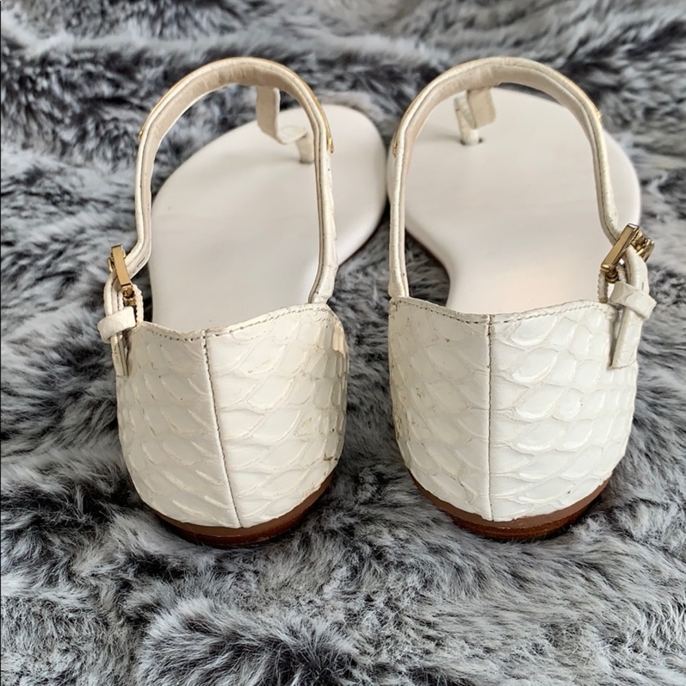 MICHAEL Michael Kors White Faux Snake Sandals 5.5 - Picture 4 of 9